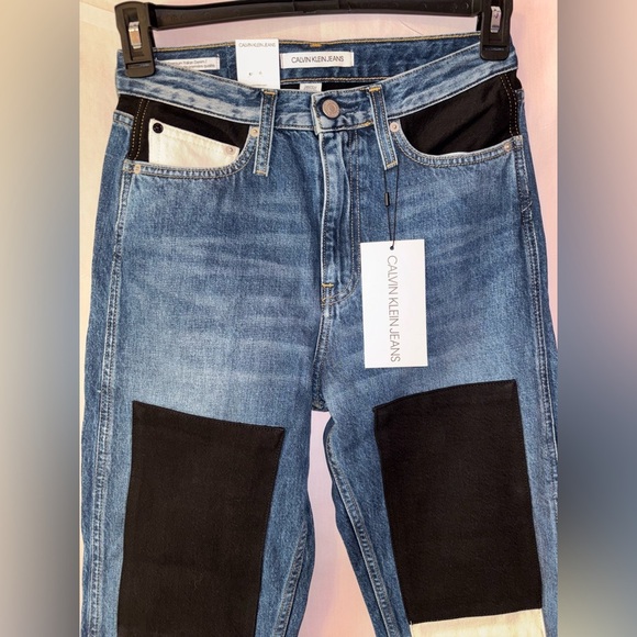 Calvin Klein Straight Leg Jeans - Blue and Black - Picture 5 of 12